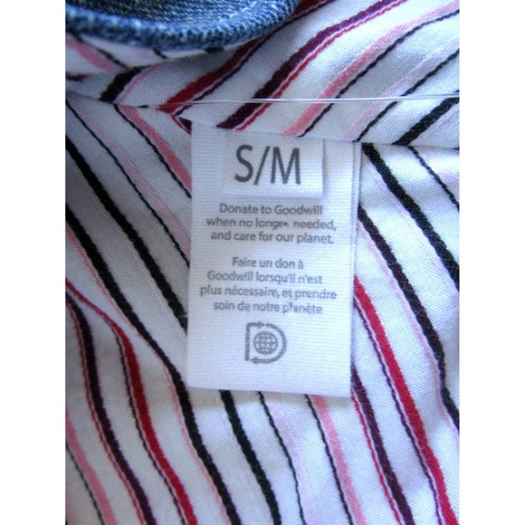 Denim Two Tone Tulip Hat Women/Girls/Teens - New with Tags - Mixed Fibers S/M - Picture 5 of 12